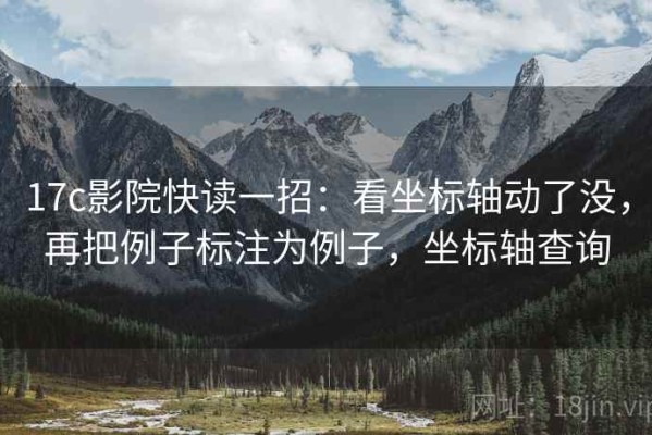 17c影院快读一招：看坐标轴动了没，再把例子标注为例子，坐标轴查询