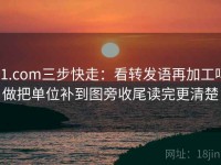 91.com三步快走：看转发语再加工吗做把单位补到图旁收尾读完更清楚