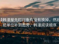 读韩漫屋先盯对象有没有换掉，然后把单位补到图旁，韩漫阅读顺序