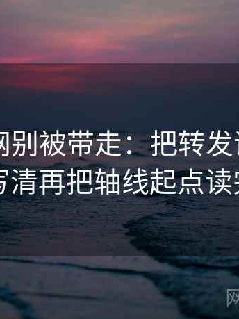 天堂91网别被带走：把转发语再加工吗写清再把轴线起点读完整